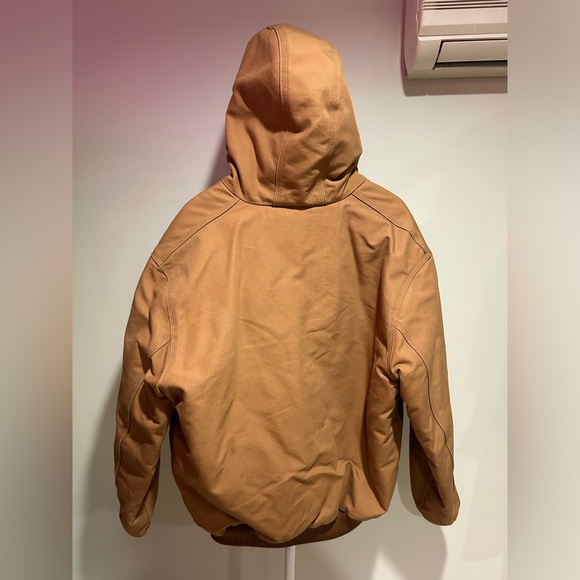Carhartt MEN'S INSULATED ACTIVE JAC - LOOSE FIT - WASHED DUCK SIZE L NWOT - Picture 9 of 10